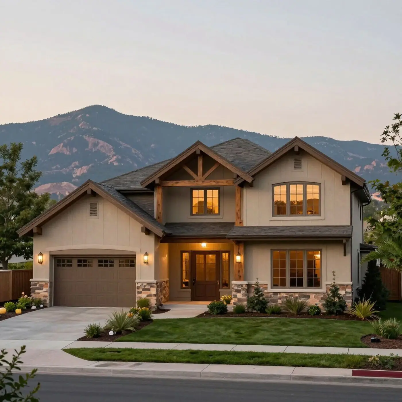Monument home with mountain views