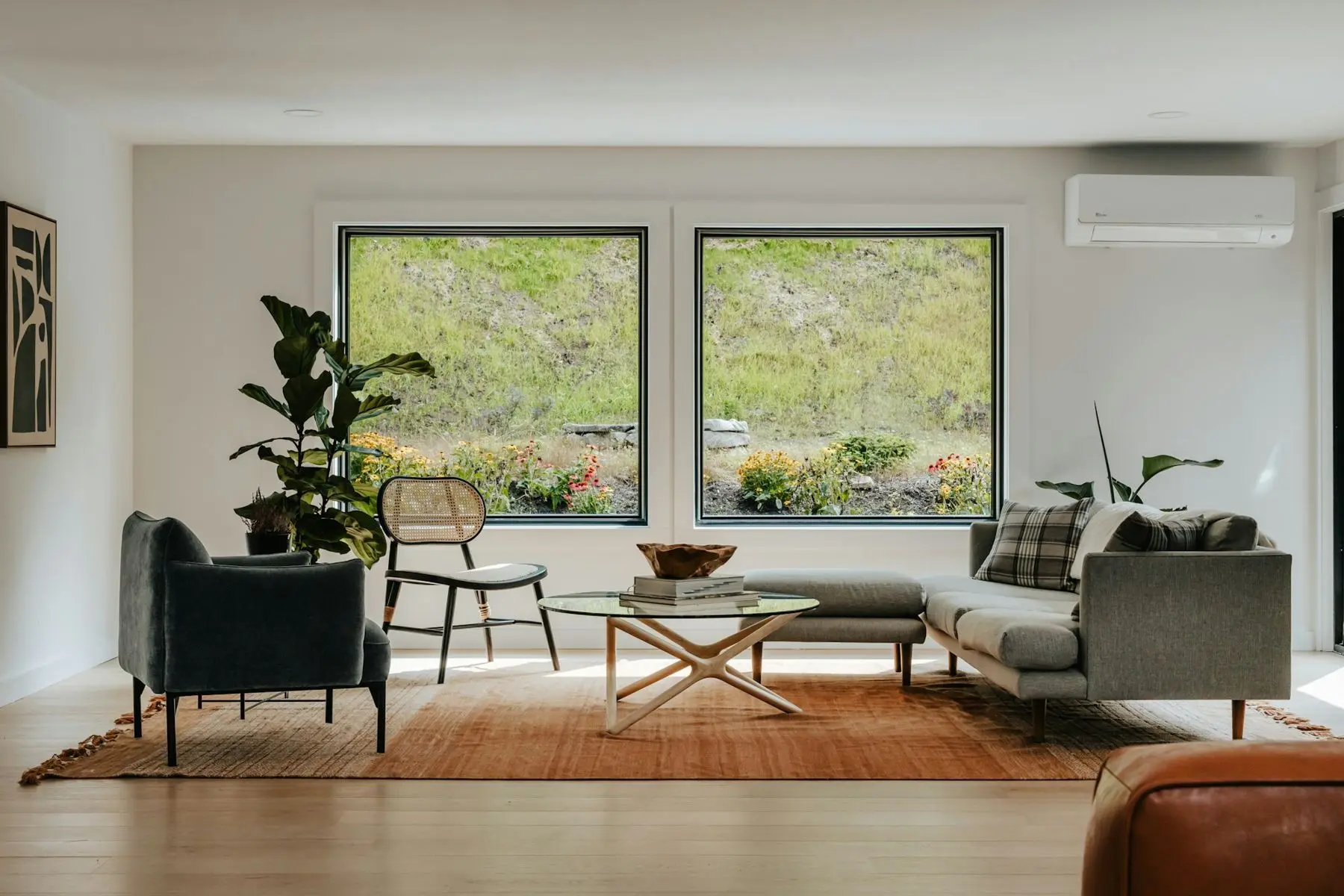 Sunlit living room in a Colorado home